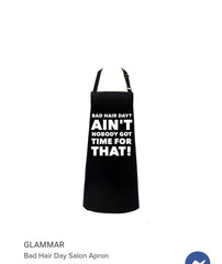 Glammar Bad Hair Day Salon Apron