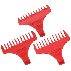 Wahl Attachment Combs For Detailer T-Wide and Cordless Detailer Trimmer (1/2, 1, 1.1/2)
