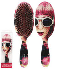 Brushworx Artists and Models Cushion Hair Brush Lady Ra Ra