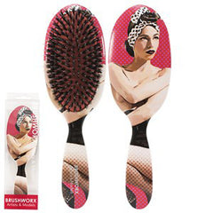 Brushworx Artists and Models Cushion Hair Brush Miss Be Bop