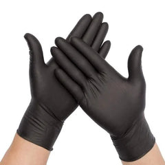 WAHS Disposable Nitrile Gloves Black Medium 100pk