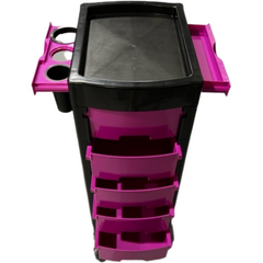 WAHS Hairdressing Trolley Model: TR-253 (Black & Purple)