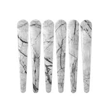 Glammar Sectioning Clips White Marble