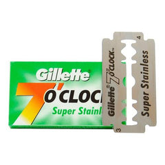 Gillette 7 O'Clock Super Stainless Double Edge Blades -100 Blades (Green Pack)