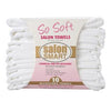 Salon Smart So Soft Microfibre Salon Towels - White, 10pk - WAHairSuppliers
