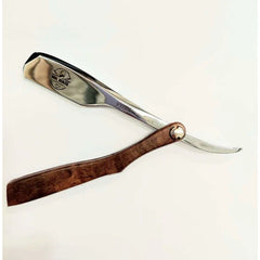 WAHL Cut Throat Razor Dark Wooden Handle