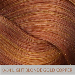 Aura Permanent Hair Colour 8.34 - Light Copper Golden Blonde 100ml