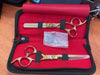 Wa hair suppliers scissor set 6.5' Gold - WAHairSuppliers