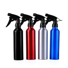Red metal spray bottle