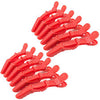 The G5ive Crocodile Clips 12pc (Red) - WAHairSuppliers