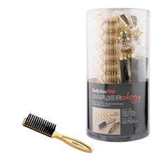 BaBylissPRO Barberology Fades and Blades Cleaning Brush Gold
