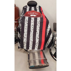 WAHS Barber Cape Barbershop Black, White & Red