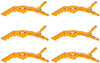 The G5ive Crocodile Clips 12pc (Yellow) - WAHairSuppliers