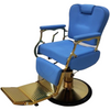 WAHS Barber Chair Model: B-9229 Blue And Gold - WAHairSuppliers