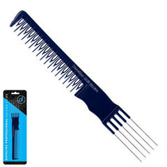 Dateline Professional Blue Celcon 3839 Metal Teasing Comb - 21cm