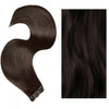 WAHS Hair Extensions #2 DARK BROWN 22" Premium Quality Flat Track Weft 100g - WAHairSuppliers