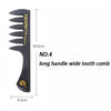 Yuespritty Wide Tooth Styling Comb - Black - WAHairSuppliers