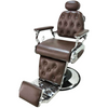 WAHS Barber Chair Model: B-9255B (Brown & Silver) - WAHairSuppliers