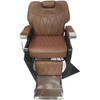 WAHS Barber Chair Model: B-9237 Diamond Stitched Fabric (Brown) - WAHairSuppliers