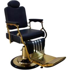 WAHS Barber Chair Model: B-9228 (Black & Gold)