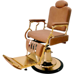 WAHS Barber Chair Model: B-9228 (Camel & Gold)