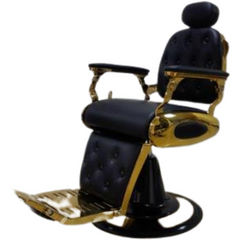 WAHS Barber Chair Model: B-9255 (Black & Gold)