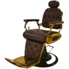 WAHS Barber Chair Model: B-9255 (Brown & Gold) - WAHairSuppliers