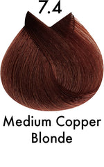 ColorUS Permanent Hair Colour 7.4 Medium Copper Blonde 120ml