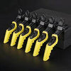 WAHS Alligator Clips Black & Yellow (12pc Pack) - WAHairSuppliers