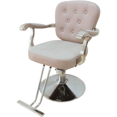 WAHS Hairdresser Chair Model: H-7208 (Apricot & silver)