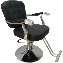 WAHS Hairdresser Chair Model: H-7208 (Black & silver)