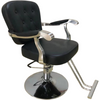 WAHS Hairdresser Chair Model: H-7208 (Black & silver) - WAHairSuppliers